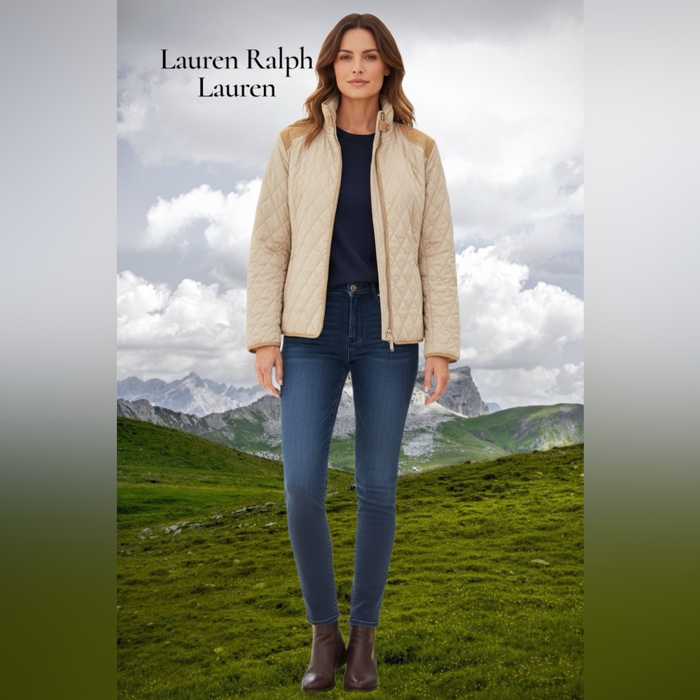 Lauren Ralph Lauren Quilted Tan Jacket